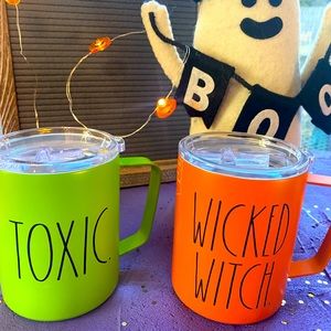 🎃NWT Rae Dunn Insulated Metal Coffee Mugs ☕️